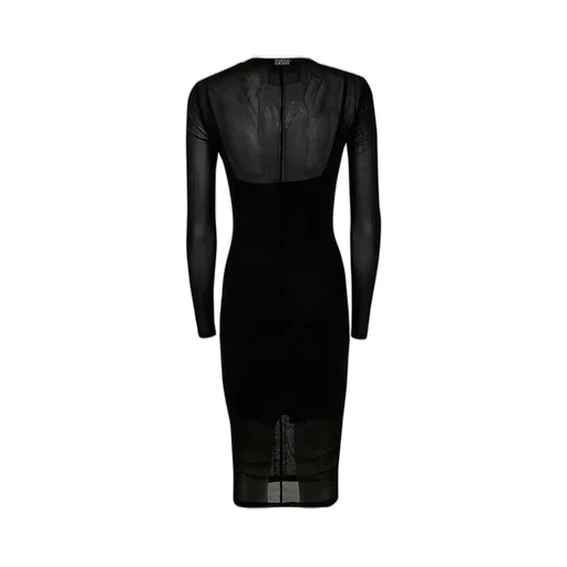 Sheer Beaded Midi Dress