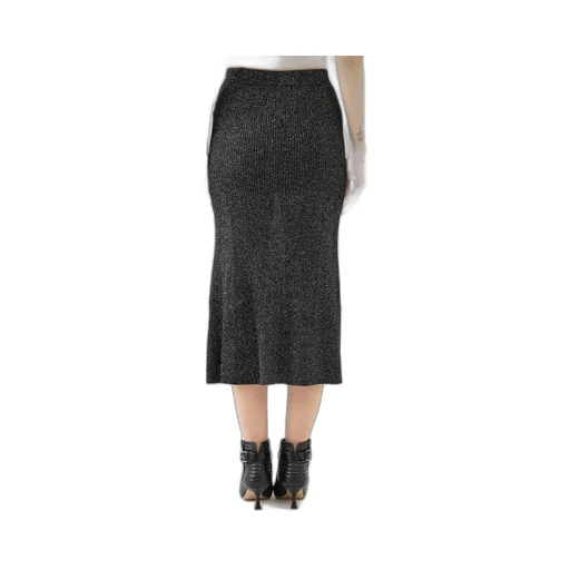 Ribbed Knit Midi Skirt