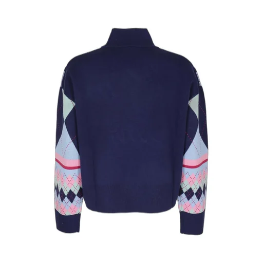 Argyle Turtleneck Sweater