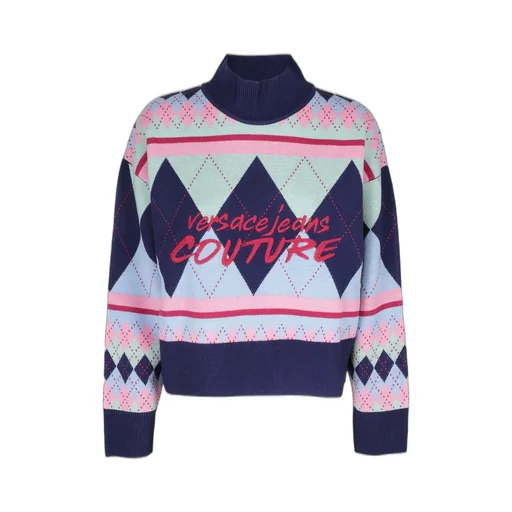 Argyle Turtleneck Sweater