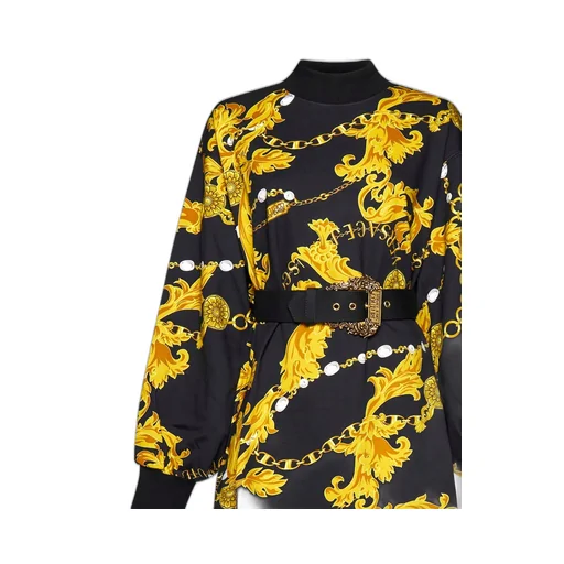 Barocco Print Mini Dress