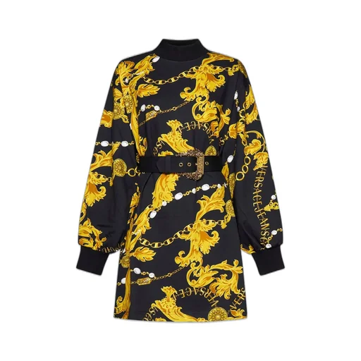 Barocco Print Mini Dress