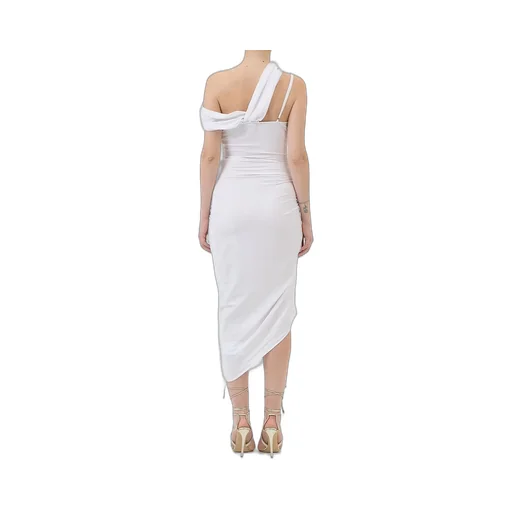 Asymmetric Draped Dress