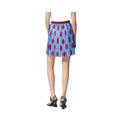Pleated Skirt With Rose Print