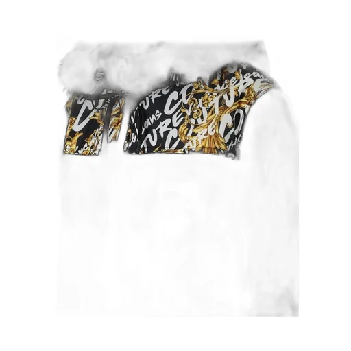 Quilted Coat With Baroque Print