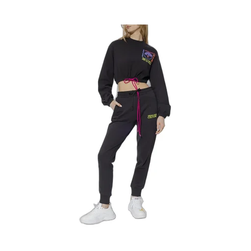 Cropped Sweatshirt With Drawstring Waist