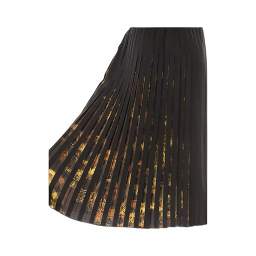 Pleated Maxi Skirt