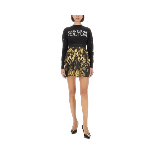 Cropped Sweater With Studs