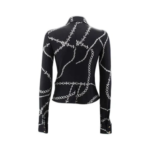Chain Print Long Sleeve Shirt