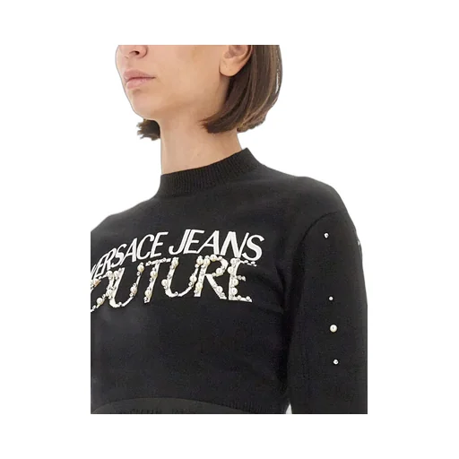 Cropped Sweater With Studs