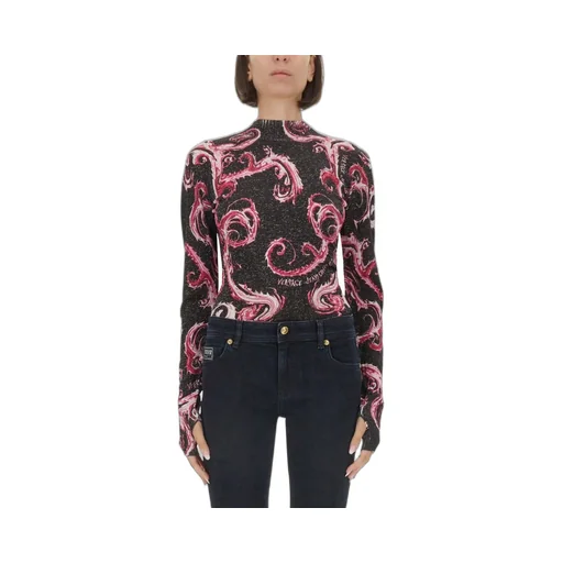 Baroque Print Long-Sleeve Top