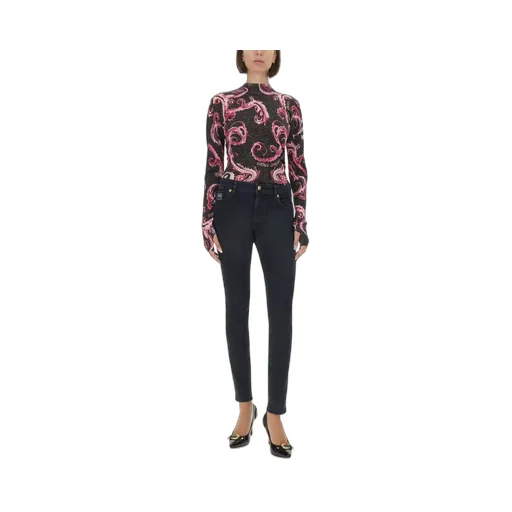 Baroque Print Long-Sleeve Top