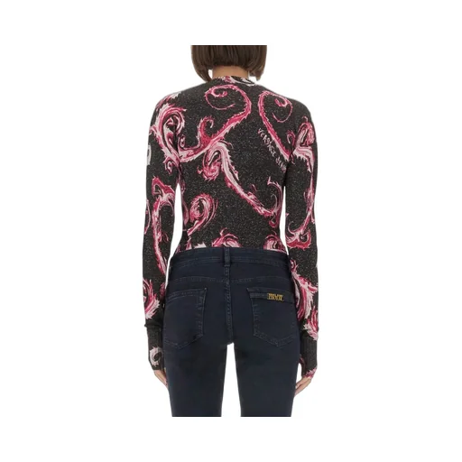 Baroque Print Long-Sleeve Top