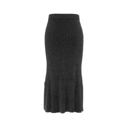 Ribbed Maxi Skirt