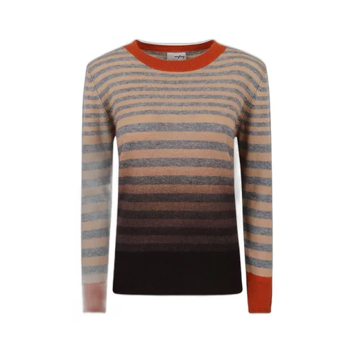 Striped Ombre Crewneck Sweater