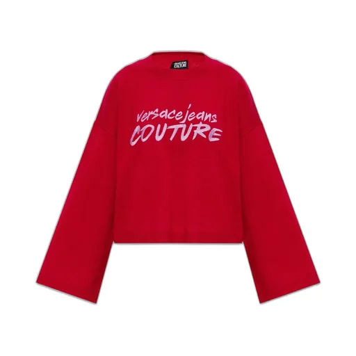 Cropped Sweater With Logo