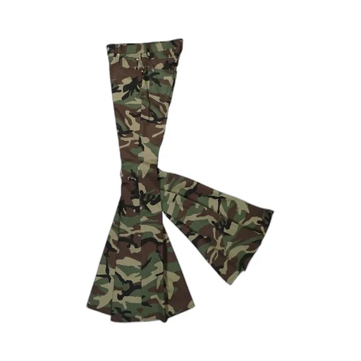 Flared Camouflage Pants