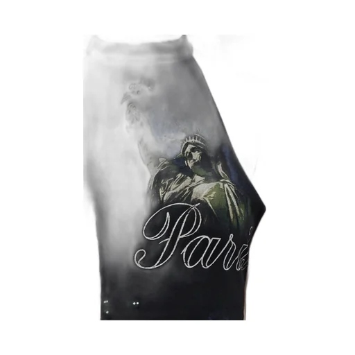 Paris Graphic Halter Top