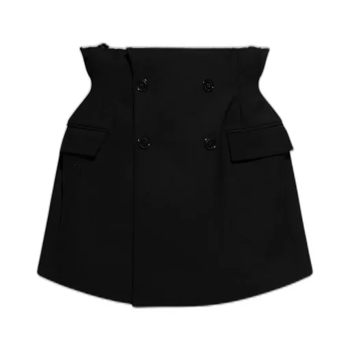 Double-Breasted Mini Skirt