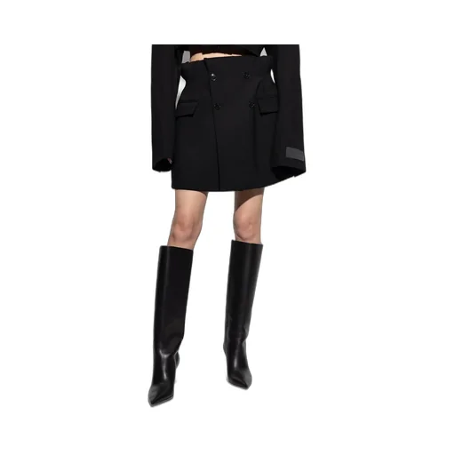 Double-Breasted Mini Skirt