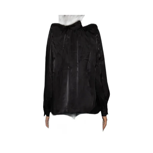 Satin Blouse With Bow