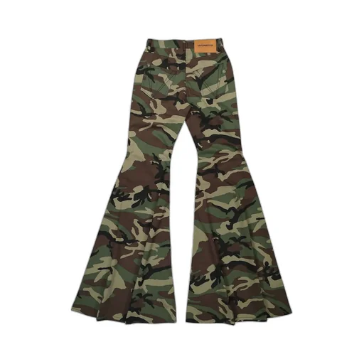 Flared Camouflage Pants