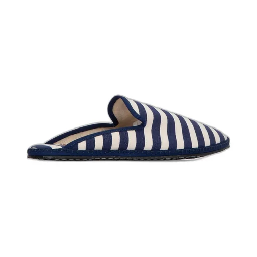 Striped Espadrille Mules