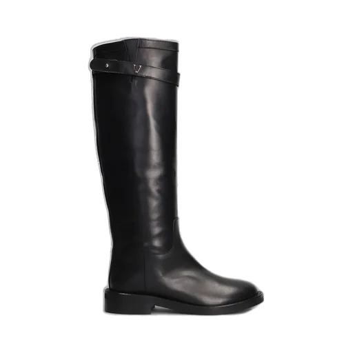 Knee-High Leather Boots