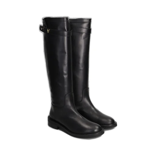 Knee-High Leather Boots