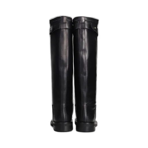 Knee-High Leather Boots