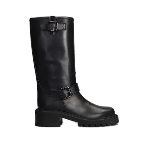 Tall Buckle Boots