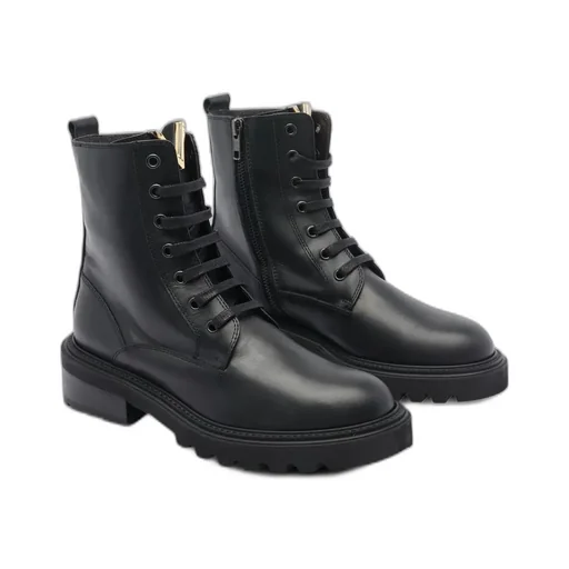 Lace-Up Combat Boots