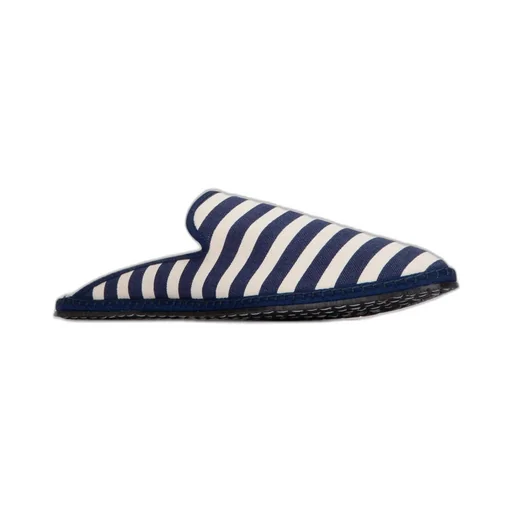 Striped Espadrille Mules