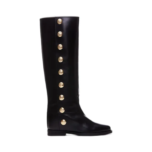 Tall Boots With Gold Buttons