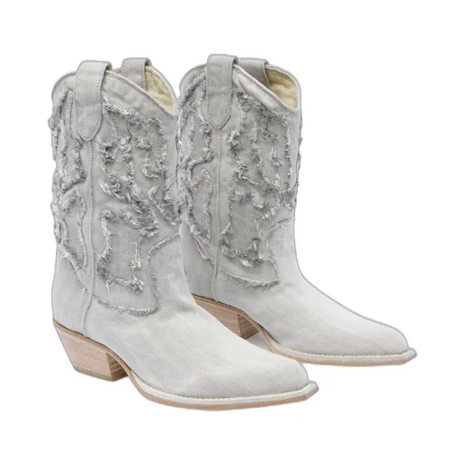 Denim Cowboy Boots