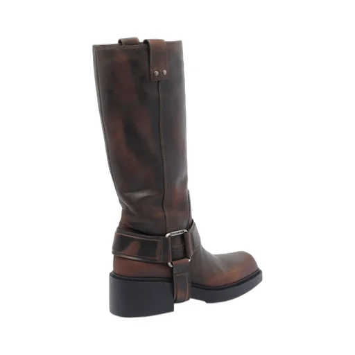 Knee-High Leather Boots