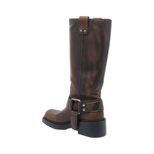 Knee-High Leather Boots