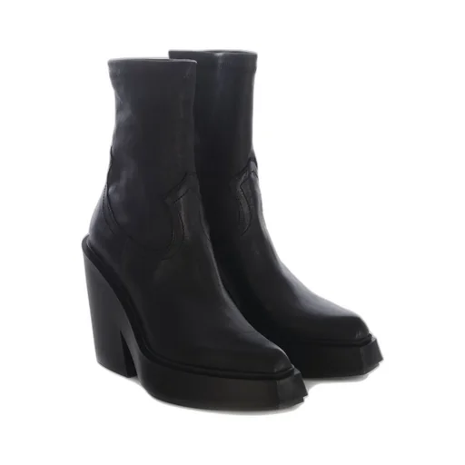 Platform Wedge Ankle Boots