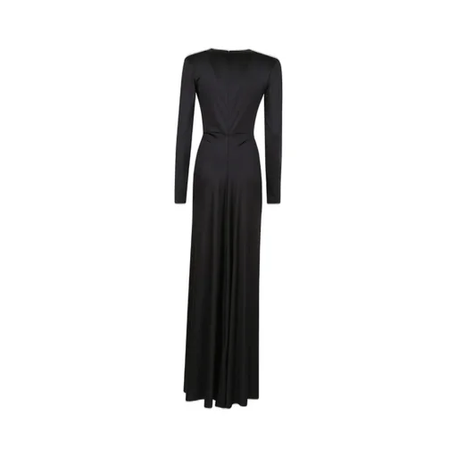 Long Sleeve V-Neck Gown