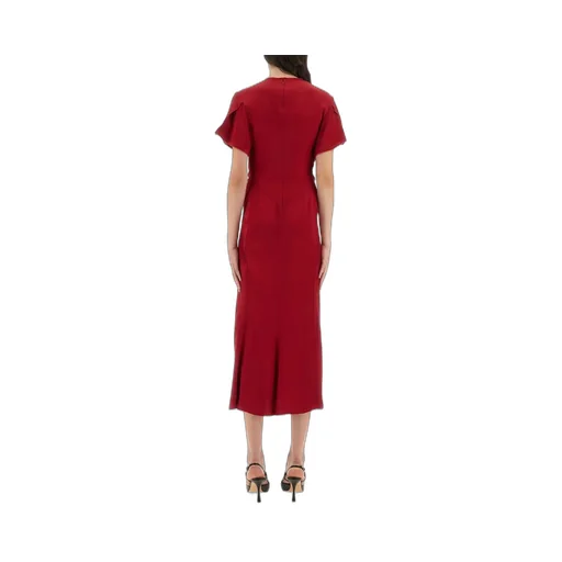Twisted Waist Midi Dress