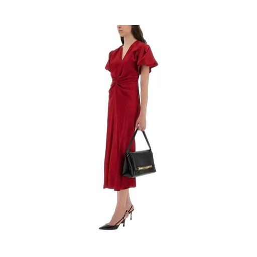 Twisted Waist Midi Dress