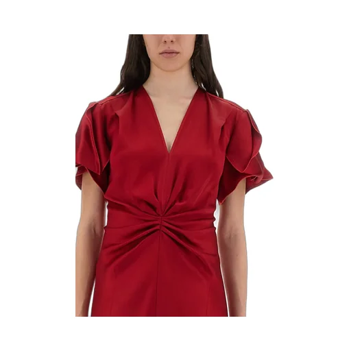 Twisted Waist Midi Dress