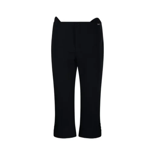 Cropped Flare Trousers