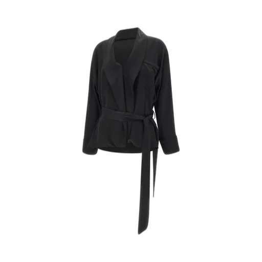 Belted Shawl Collar Jacket