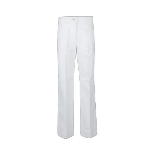 Wide-Leg Cotton Trousers