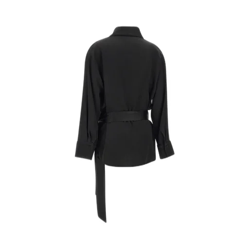 Belted Shawl Collar Jacket