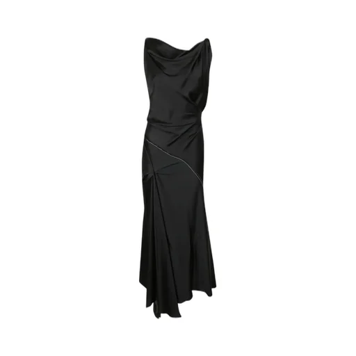Asymmetric Drape Gown