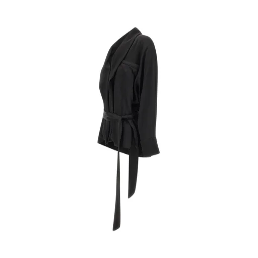 Belted Shawl Collar Jacket