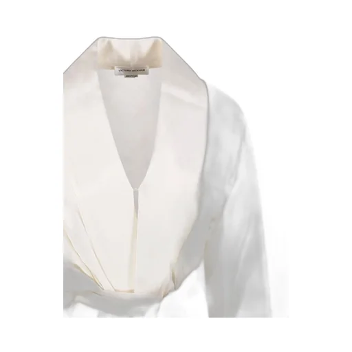 Satin Wrap Blouse