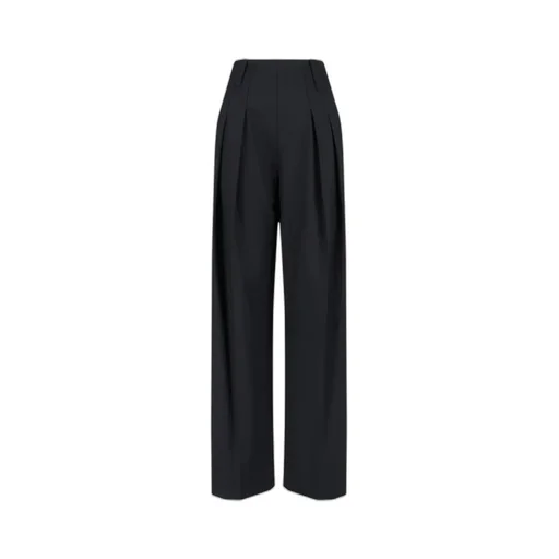 High-Waisted Pleated Trousers